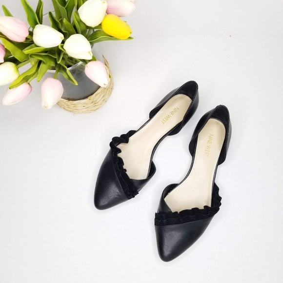 Nine West Shoes - [SOLD]Nine West Size 8 Leather Suede Ballet Flats